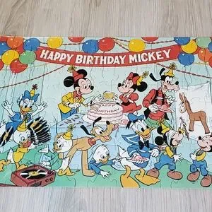 MICKEY MOUSE ★ ヴィンテージ　パズル　ウォルトディズニー Vintage Mickey Mouse Jigsaw Puzzle, Whitman 160 Piece Mickey